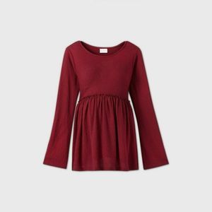 Maternity Long Sleeve Ruffle Top XXL